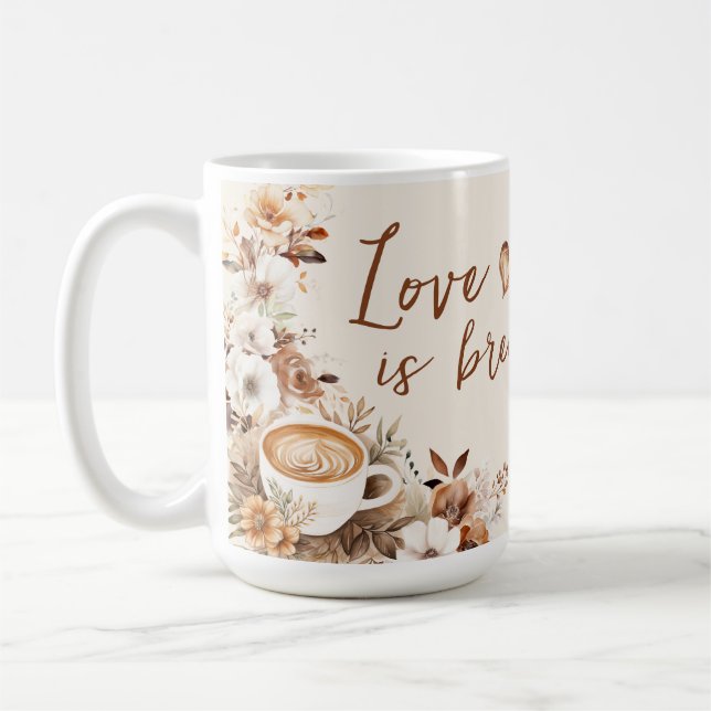 Liebe braut Brautparty Kaffeetasse (Links)