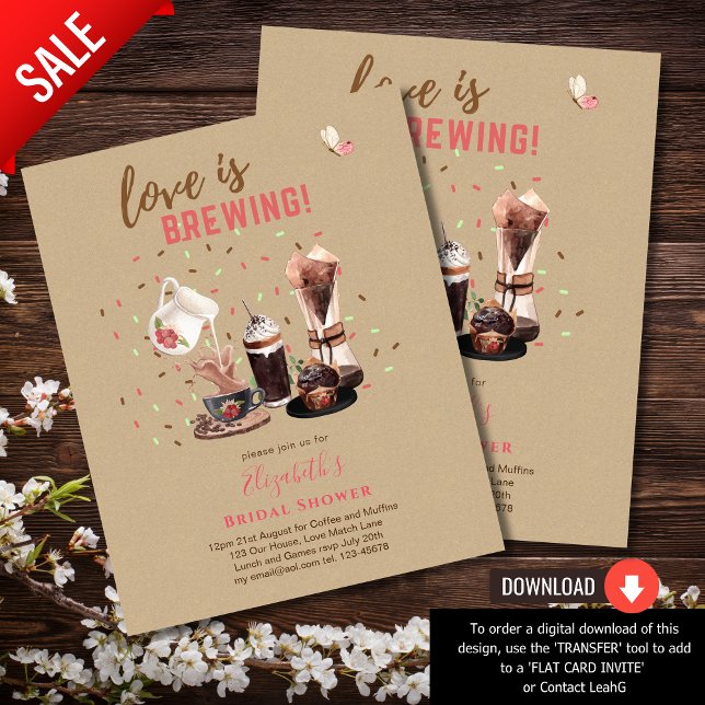 Liebe Braut BRAUTPARTY Kaffeetüftel INVIT (Von Creator hochgeladen)