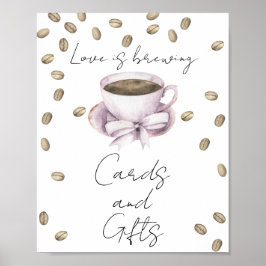 Liebe braut Brautparty Karten und Geschenke Poster