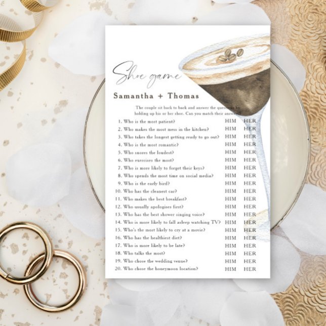 Liebe braut Brautparty Shoe Game (Von Creator hochgeladen)