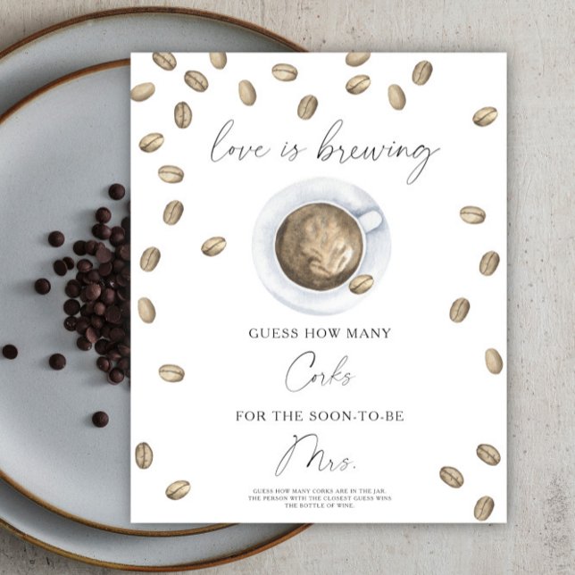 Liebe braut Brautparty wie viele Korken Poster (Von Creator hochgeladen)