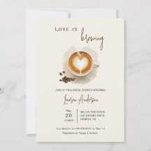 Liebe braut Coffee Brautparty in