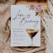 Liebe braut elegante Brautdusche Einladung