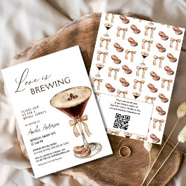 Liebe Braut Espresso Martini Brautparty Einladung