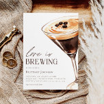 Liebe Braut Espresso Martini Brautparty Einladung<br><div class="desc">Liebe Braut Espresso Martini Brautdusche Einladung</div>