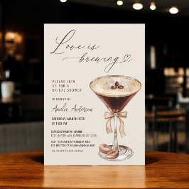 Liebe Braut Espresso Martini Brautparty Einladung