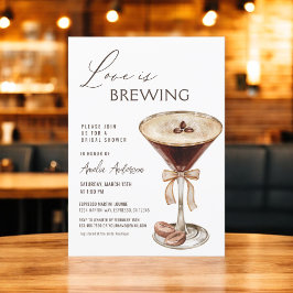 Liebe Braut Espresso Martini Brautparty Einladung