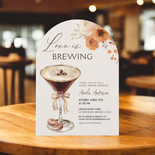 Liebe Braut Espresso Martini Brautparty Einladung