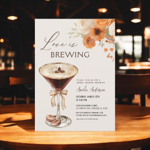 Liebe Braut Espresso Martini Brautparty Einladung