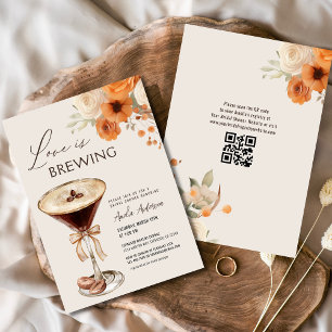 Liebe Braut Espresso Martini Brautparty Einladung