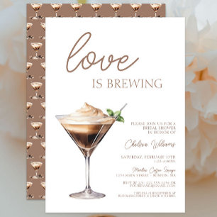 Liebe Braut Espresso Martini Brautparty Einladung