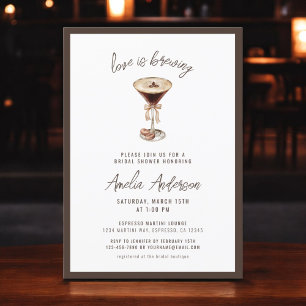 Liebe Braut Espresso Martini Brautparty Einladung