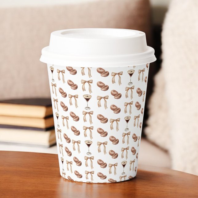 Liebe Braut Espresso Martini Brautparty Pappbecher (Von Creator hochgeladen)