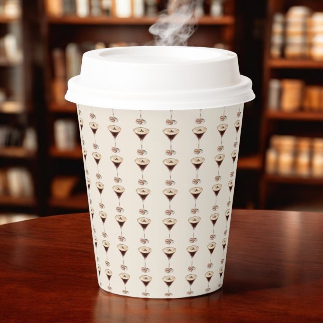 Liebe Braut Espresso Martini Brautparty Pappbecher (Von Creator hochgeladen)