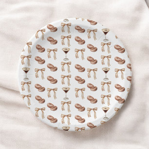 Liebe Braut Espresso Martini Brautparty Pappteller