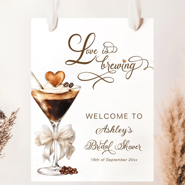 Liebe braut Espresso Martini Brautparty Poster (Von Creator hochgeladen)