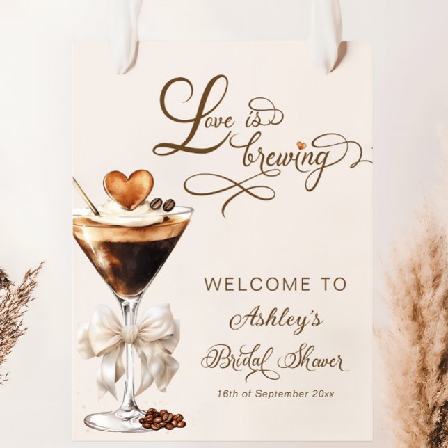Liebe braut Espresso Martini Brautparty Poster (Von Creator hochgeladen)