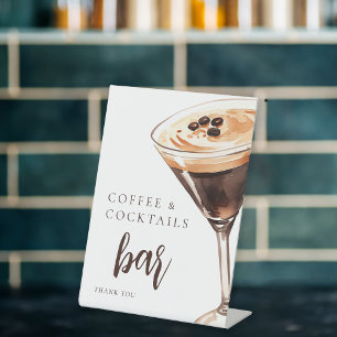 Liebe Braut Espresso Martini Brautparty Sockelschild