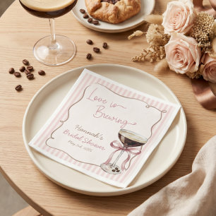 Liebe Braut Espresso Martini Papiertuch Serviette
