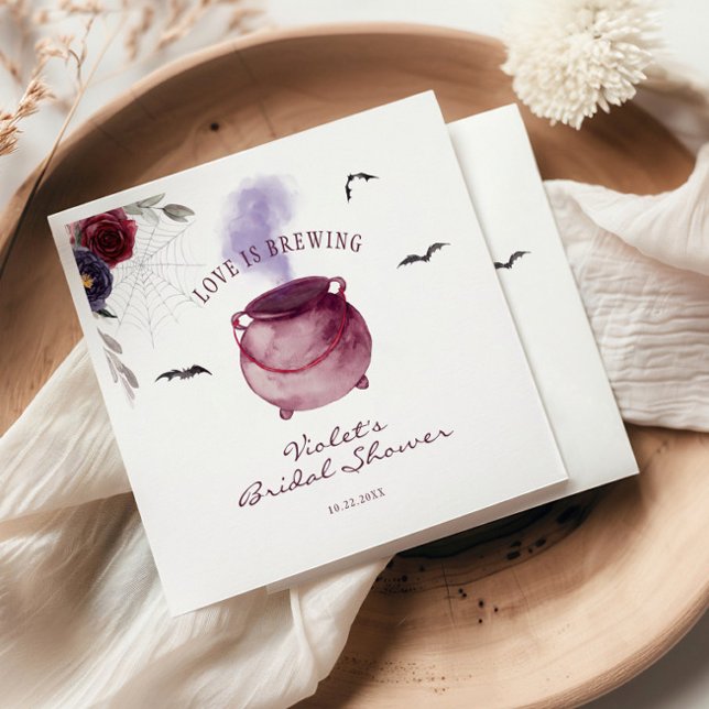 Liebe braut Halloween-Brautparty Serviette (Von Creator hochgeladen)