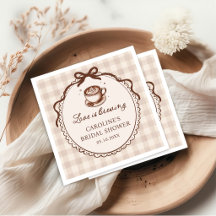 Liebe braut Kaffee Brautparty Serviette
