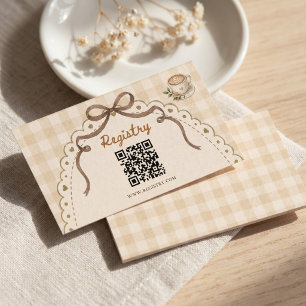 Liebe braut Kaffee Vintage Floral Custom Begleitkarte