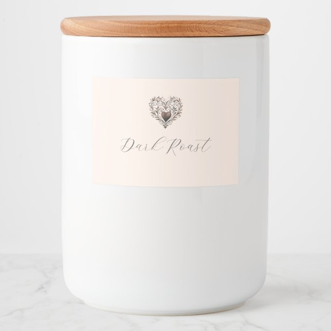 Liebe braut Lebensmitteletiketten Lebensmitteletikett (Vorderseite)