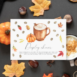 Liebe braut Pumpkin Latte Display Dusche Begleitkarte