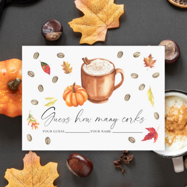 Liebe braut Pumpkin Wie viele Korken Spiel Begleitkarte (Von Creator hochgeladen)