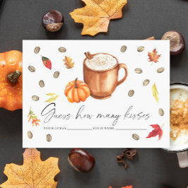 Liebe braut Pumpkin Wie viele Küsse Spiel Begleitkarte