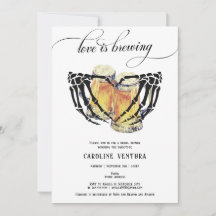 Liebe braut Skeleton Hands Bier Brautparty