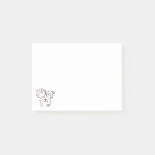 Liebe Braut und Bräutigam - Hochzeit, Dating, Verl Post-it Klebezettel
