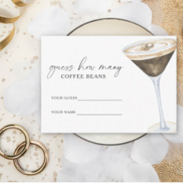 Liebe braut wie viele Kaffeebohnen Begleitkarte