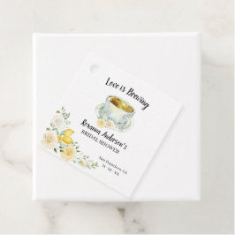 Liebe Braut Zitronen & Rose Tee Brautparty Geschenkanhänger