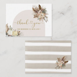 Liebe BrautduscheBlume Pumpki Mitteilungskarte