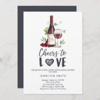 Liebe Brautparty laden Weinprobe ein