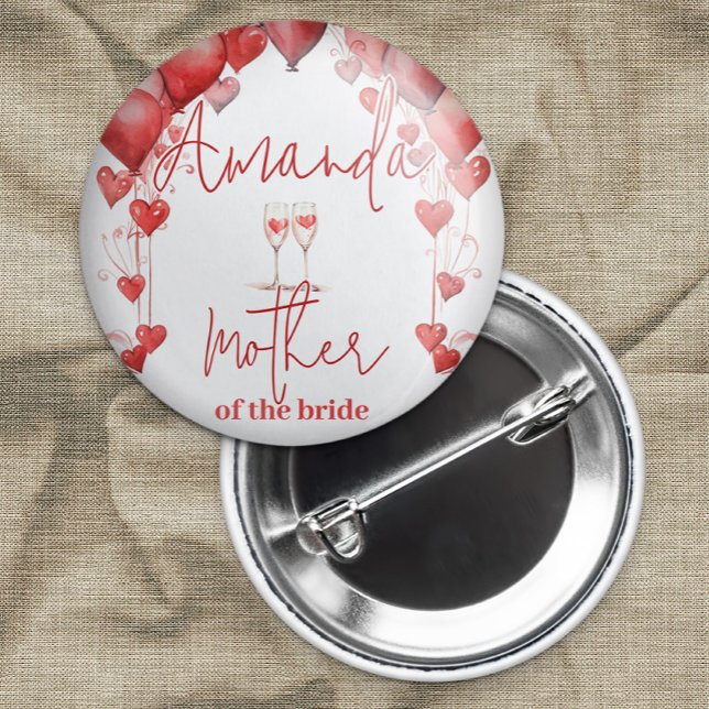 Liebe Brautparty Mutter der Braut Button (Von Creator hochgeladen)