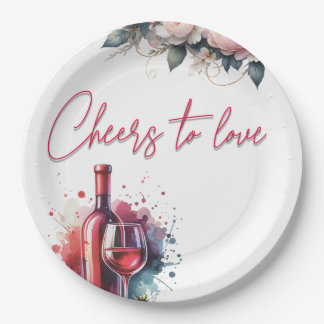 Liebe Brautparty Plate Pappteller