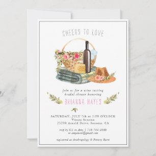 Liebe Brautparty zur Weinverkostung