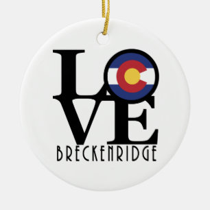 LIEBE Breckenridge Co Keramik Ornament