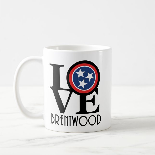 LIEBE Brentwood Tennessee 11oz Kaffeetasse (Links)