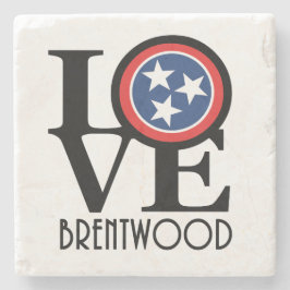 LIEBE Brentwood Tennessee Steinuntersetzer