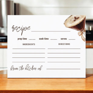 Liebe Brewing Espresso Martini Rezept Card