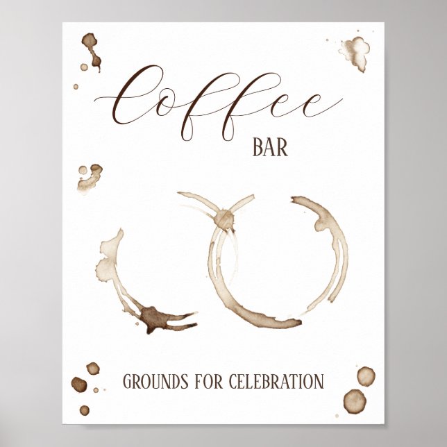 Liebe bricht! Coffee Bar Sign Poster (Vorne)