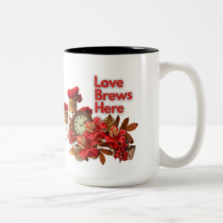 Liebe bricht hier - Feiern Liebe Dieses Valentinst Zweifarbige Tasse