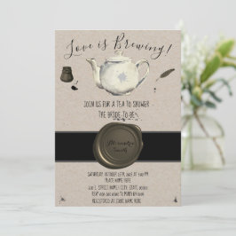 Liebe bricht | Tea-Brautparty Einladung