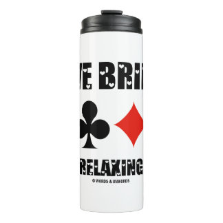 Liebe Bridge Ein entspannendes Spiel mit vier Kart Thermosbecher