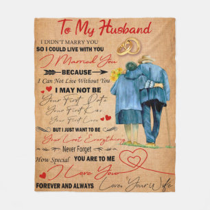 Liebe  Brief an mein Ehemann I Liebe Fleecedecke