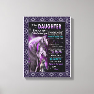 Liebe   Brief an meine Tochter-Liebe für Sie Leinwanddruck