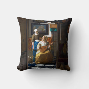Liebe Brief, Johannes Vermeer Kissen